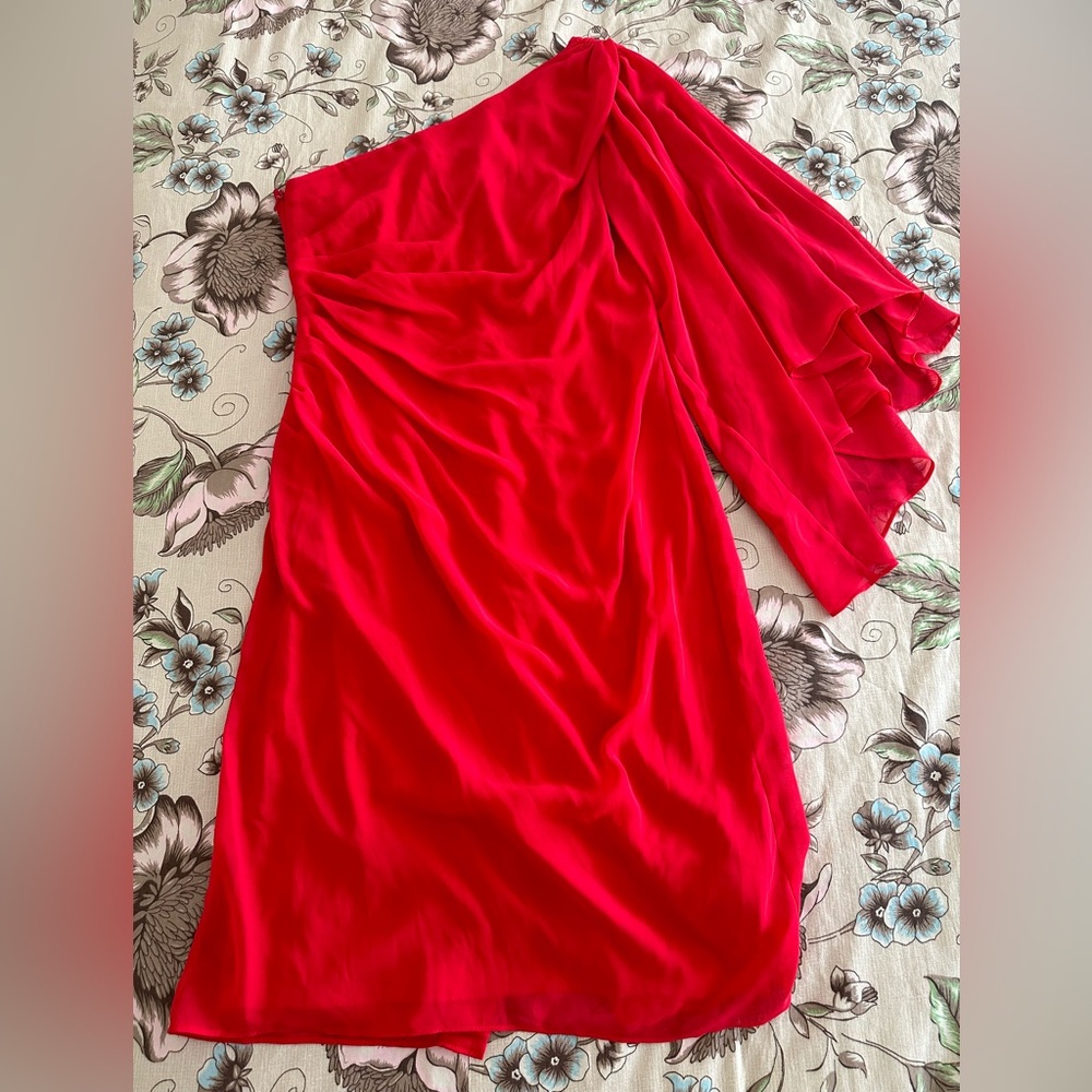 Red Dress. Light material. Size 4.